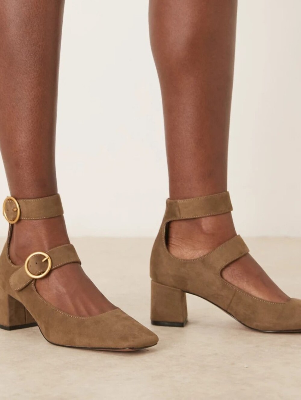 ASOS DESIGN Olive Mary Jane Block Heel NWOB